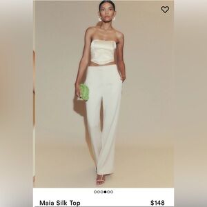 Reformation Maia Silk Top